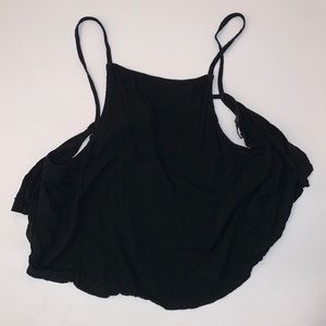 Black open back brandy Melville tank top
